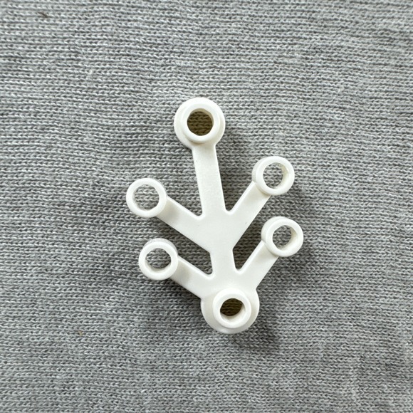 LEGO 2423 Small WHITE Tree Leaf Branch Limb Forest Castle Market Snow Lot of 10 - Picture 2 of 4